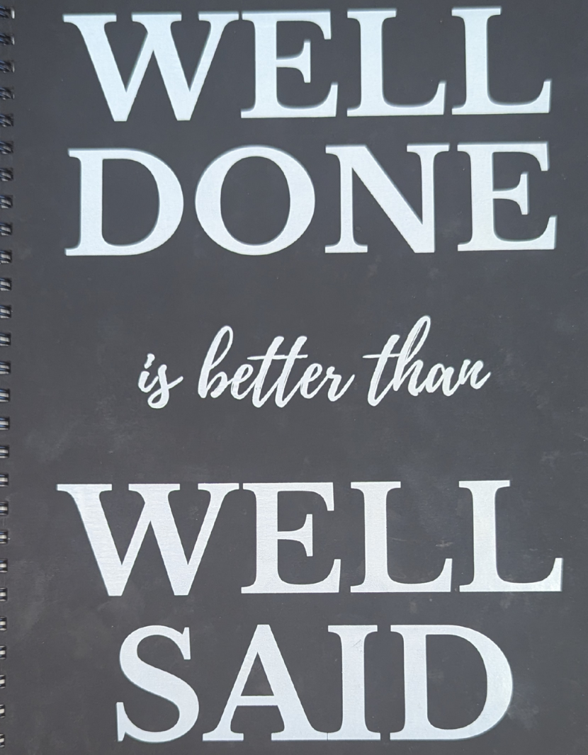 Well Done Notebook Large